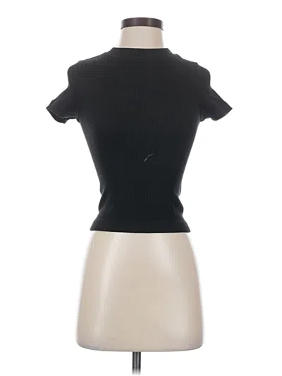 Pre-owned Old Navy Short Sleeve Turtleneck In Black
