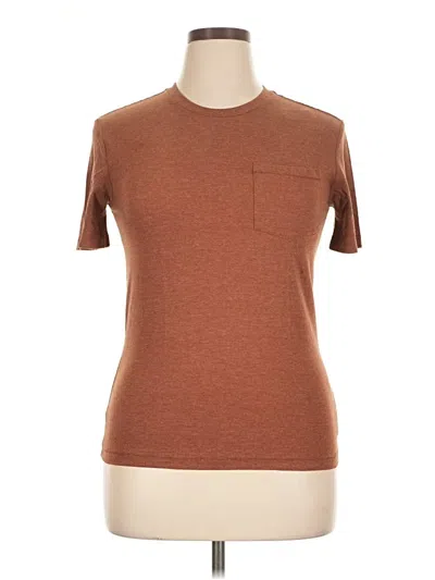 Old Navy Short Sleeve Turtleneck In Brown