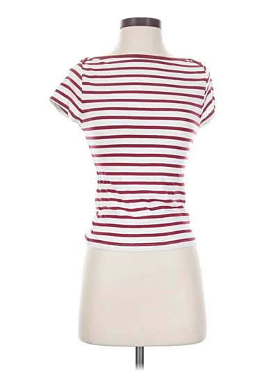 Pre-owned Old Navy Short Sleeve Turtleneck In Burgundy