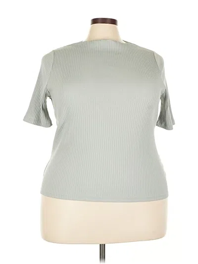 Pre-owned Old Navy Short Sleeve Turtleneck In Gray