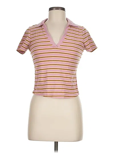 Pre-owned Old Navy Short Sleeve Turtleneck In Pink