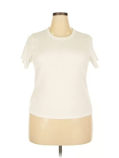 Pre-owned Old Navy Short Sleeve Turtleneck In White