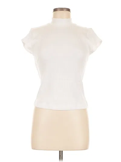 Pre-owned Old Navy Short Sleeve Turtleneck In White