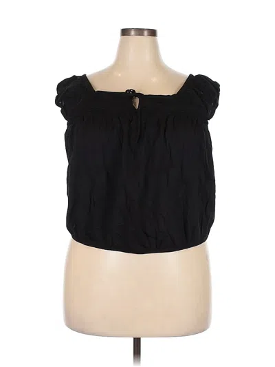 Pre-owned Old Navy Sleeveless Blouse In Black