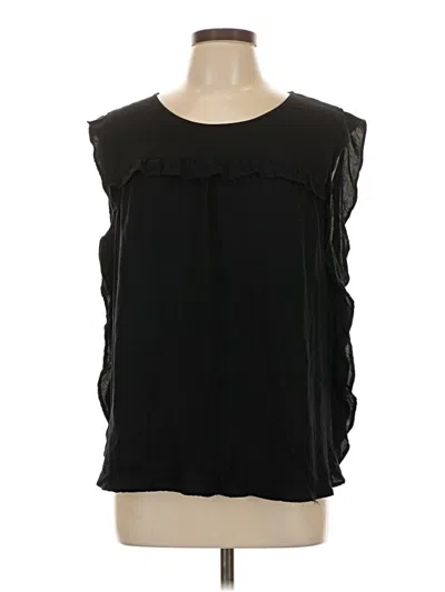 Pre-owned Old Navy Sleeveless Blouse In Black
