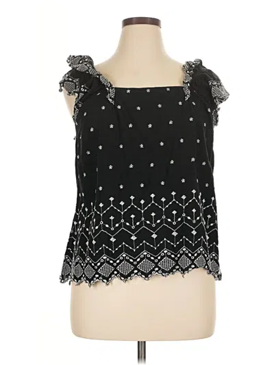 Pre-owned Old Navy Sleeveless Blouse In Black
