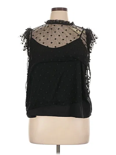 Pre-owned Old Navy Sleeveless Blouse In Black