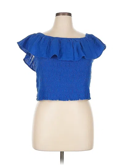 Pre-owned Old Navy Sleeveless Blouse In Blue