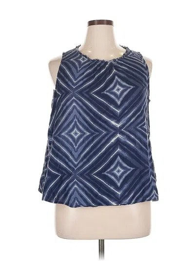 Pre-owned Old Navy Sleeveless Blouse In Blue