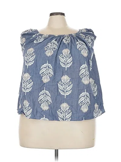 Pre-owned Old Navy Sleeveless Blouse In Blue