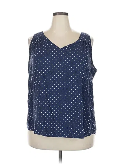 Pre-owned Old Navy Sleeveless Blouse In Blue
