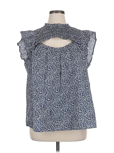 Old Navy Sleeveless Blouse In Blue