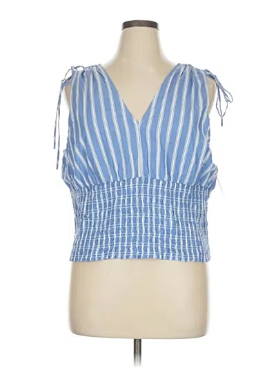 Pre-owned Old Navy Sleeveless Blouse In Blue