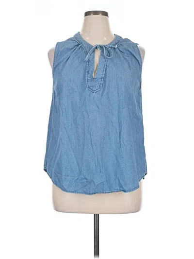 Pre-owned Old Navy Sleeveless Blouse In Blue