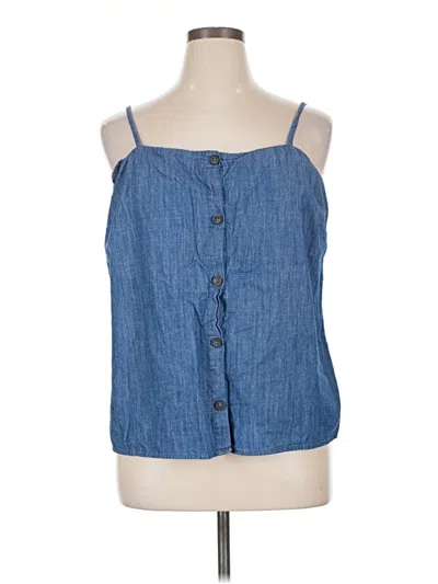 Pre-owned Old Navy Sleeveless Blouse In Blue