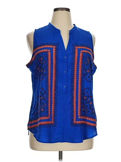 Pre-owned Old Navy Sleeveless Blouse In Blue