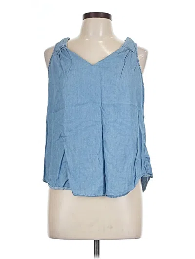 Pre-owned Old Navy Sleeveless Blouse In Blue