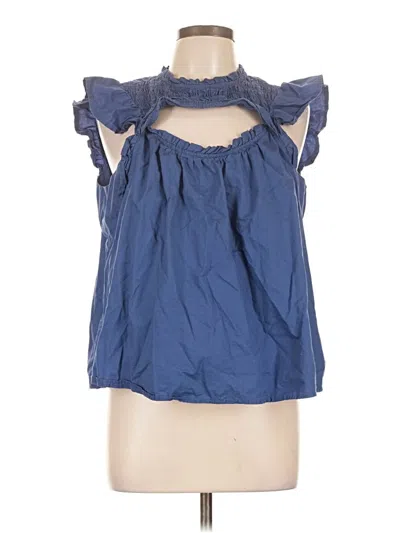 Pre-owned Old Navy Sleeveless Blouse In Blue