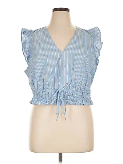 Old Navy Sleeveless Blouse In Blue
