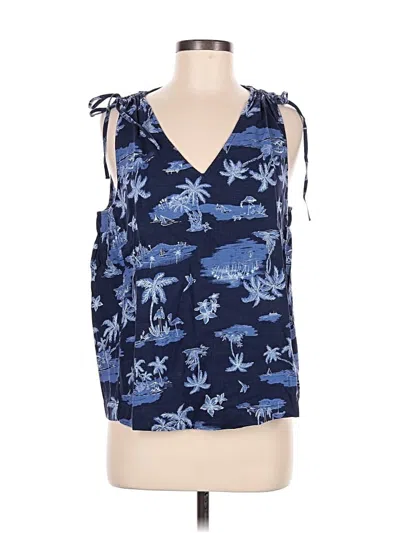 Pre-owned Old Navy Sleeveless Blouse In Blue