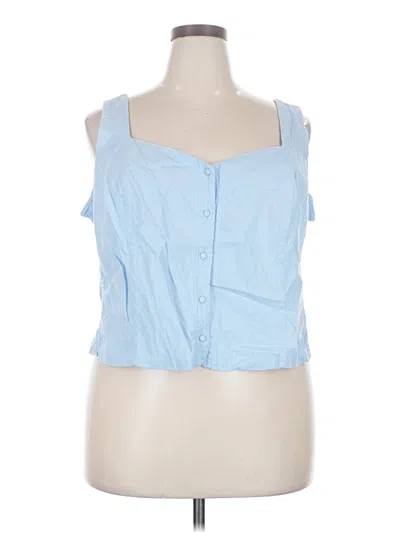 Pre-owned Old Navy Sleeveless Blouse In Blue