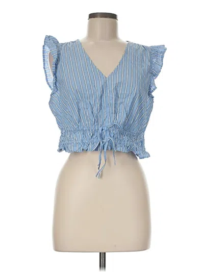 Old Navy Sleeveless Blouse In Blue