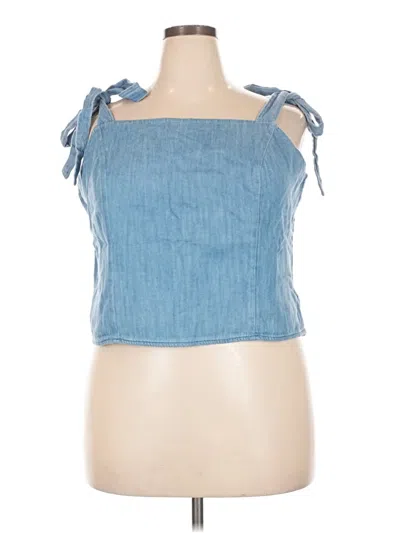 Old Navy Sleeveless Blouse In Blue