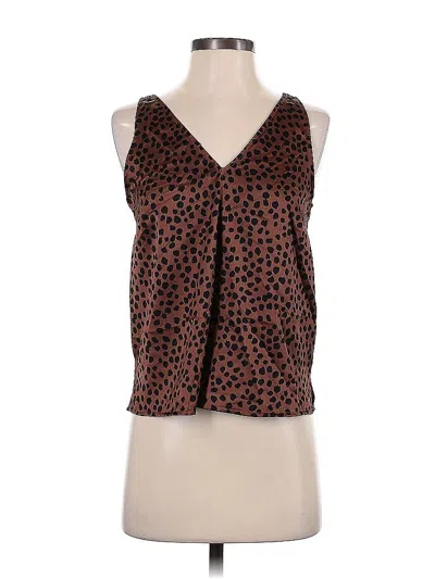 Pre-owned Old Navy Sleeveless Blouse In Brown