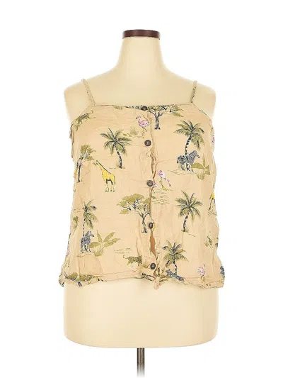 Pre-owned Old Navy Sleeveless Blouse In Brown