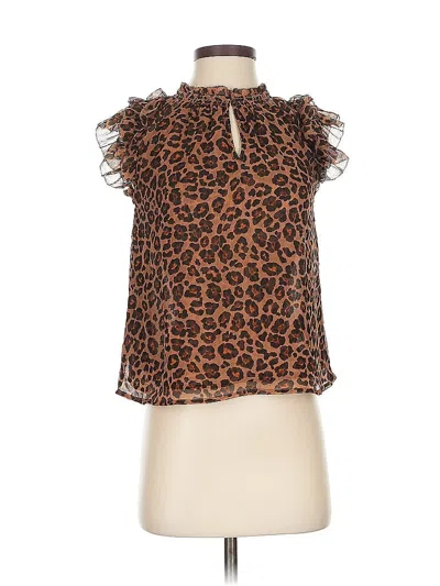 Pre-owned Old Navy Sleeveless Blouse In Brown