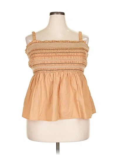 Pre-owned Old Navy Sleeveless Blouse In Brown