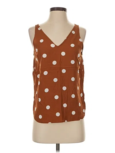 Pre-owned Old Navy Sleeveless Blouse In Brown