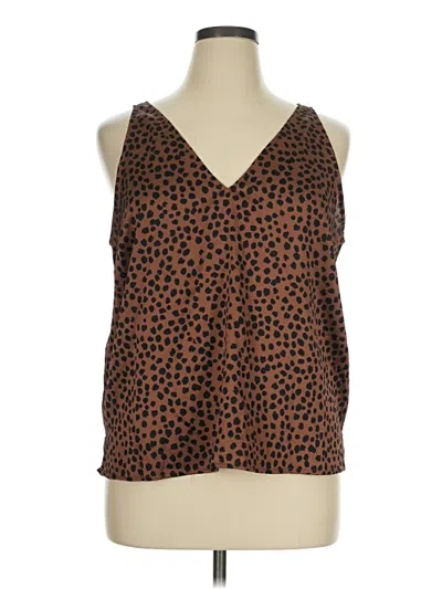 Pre-owned Old Navy Sleeveless Blouse In Brown