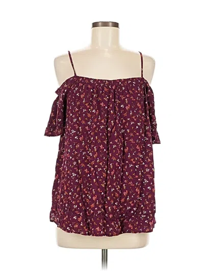 Pre-owned Old Navy Sleeveless Blouse In Burgundy