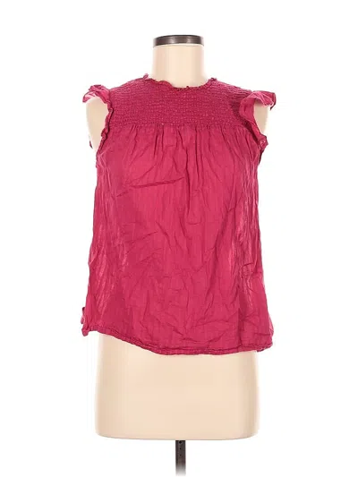 Pre-owned Old Navy Sleeveless Blouse In Burgundy