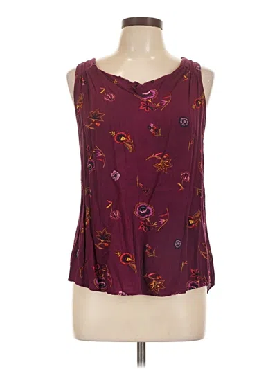 Pre-owned Old Navy Sleeveless Blouse In Burgundy