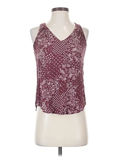Pre-owned Old Navy Sleeveless Blouse In Burgundy