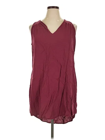 Pre-owned Old Navy Sleeveless Blouse In Burgundy