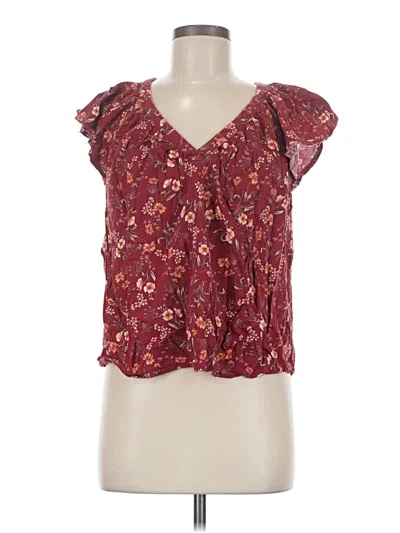 Pre-owned Old Navy Sleeveless Blouse In Burgundy