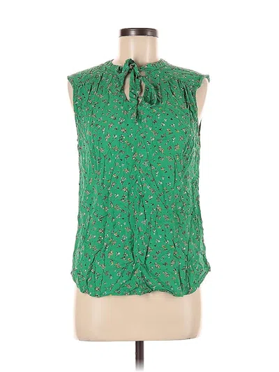 Pre-owned Old Navy Sleeveless Blouse In Green