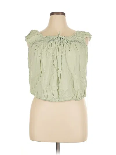 Pre-owned Old Navy Sleeveless Blouse In Green