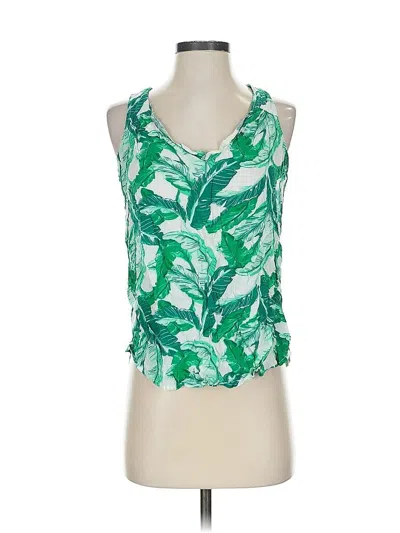 Pre-owned Old Navy Sleeveless Blouse In Green