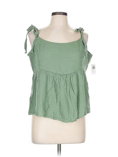 Pre-owned Old Navy Sleeveless Blouse In Green