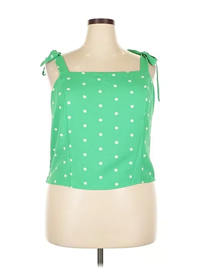 Pre-owned Old Navy Sleeveless Blouse In Green