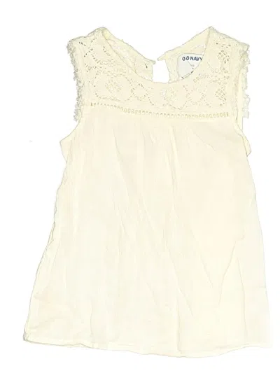 Pre-owned Old Navy Kids' Sleeveless Blouse In Ivory