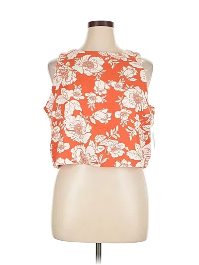 Pre-owned Old Navy Sleeveless Blouse In Orange