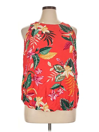 Pre-owned Old Navy Sleeveless Blouse In Red