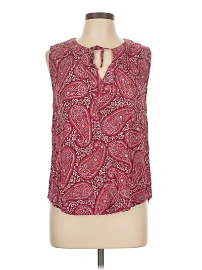 Pre-owned Old Navy Sleeveless Blouse In Red