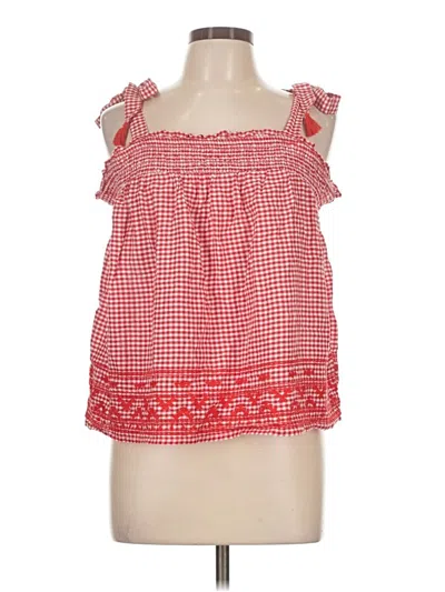 Pre-owned Old Navy Sleeveless Blouse In Red