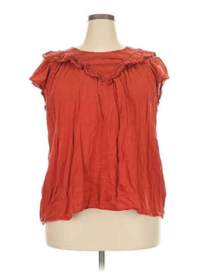 Pre-owned Old Navy Sleeveless Blouse In Red